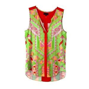 Hale Bob Neon‎ Rich Sleeveless Tunic Top Size S